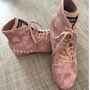 NOBULL High Camo Superfabric Trainer Gym Shoe Sneaker Rose Pink Men18/Women 16.5